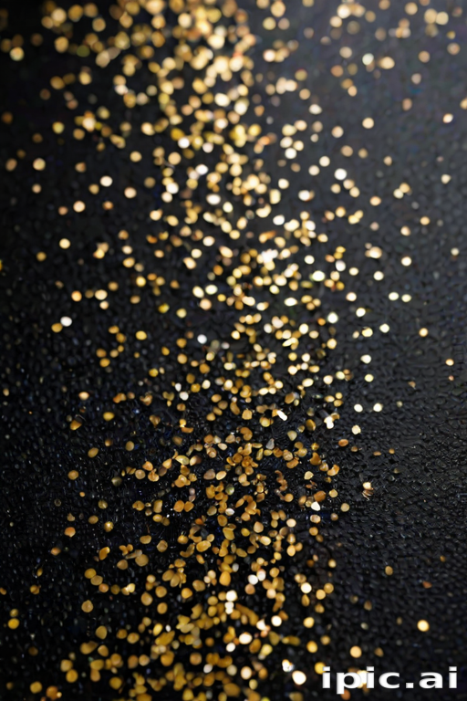 glitter on black background