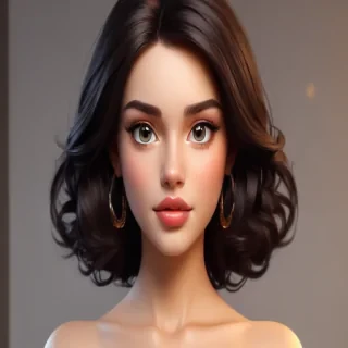 brunette cartoon characters