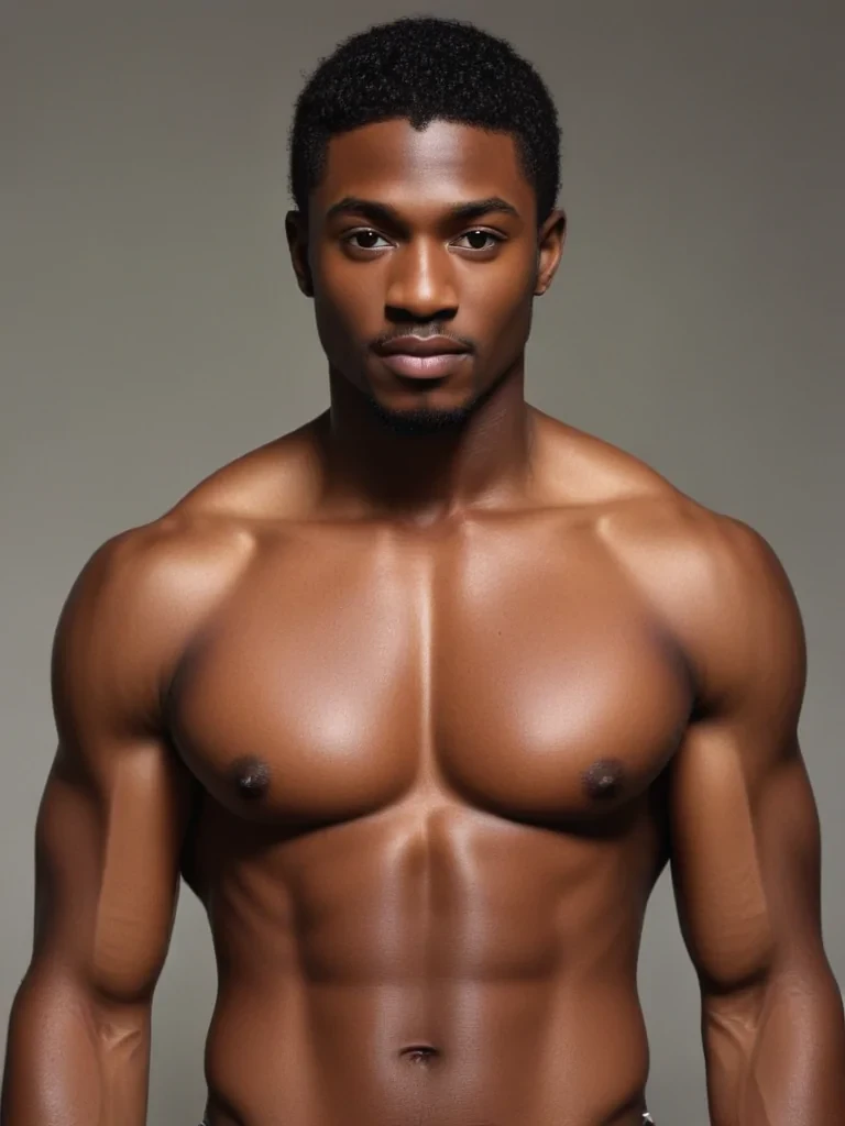 black male shirtless