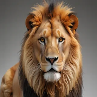 transparent lion