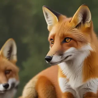 background fox