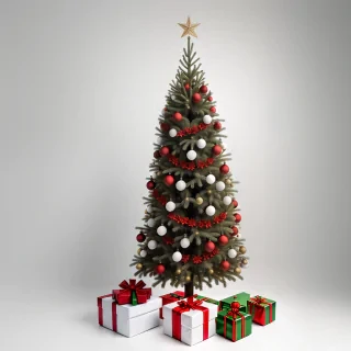 christmas tree white background
