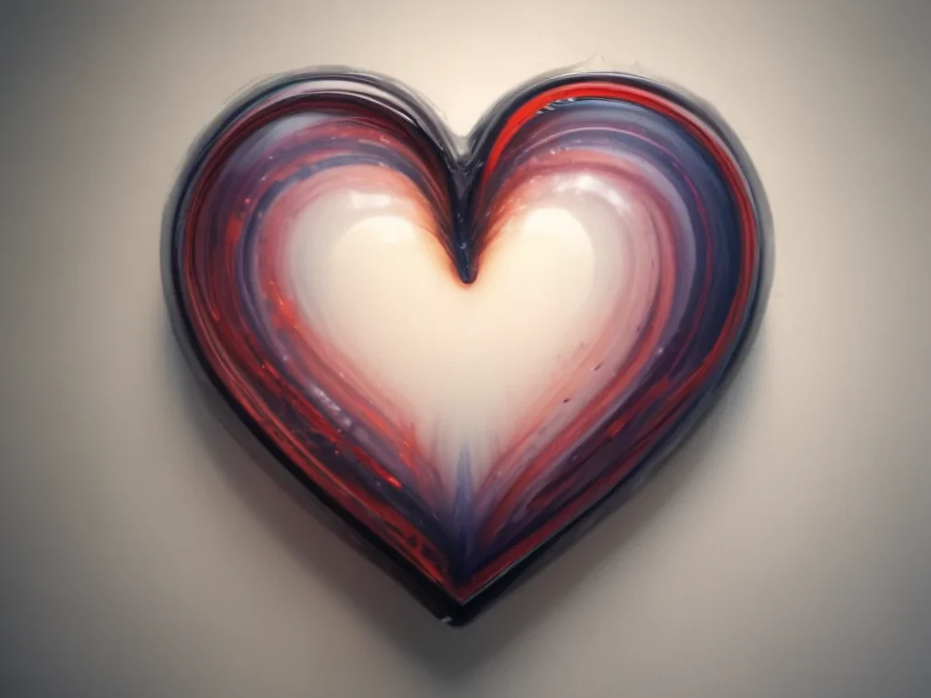 blurry heart