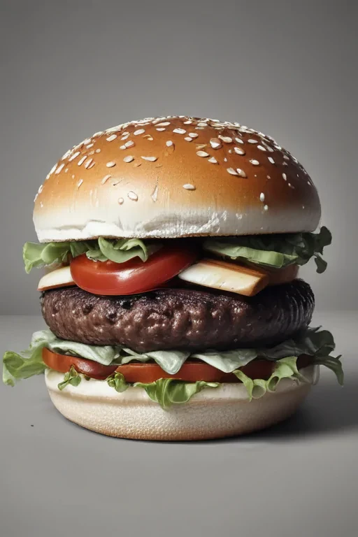 hamburger clipart black and white