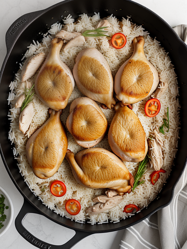 chicken and rice dutch oven