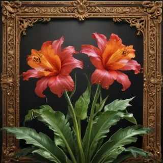 png border flower