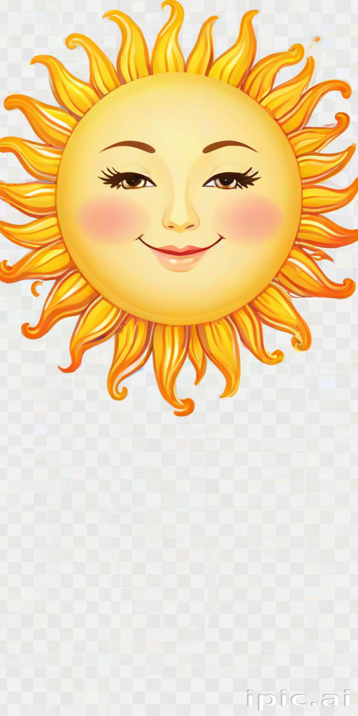transparent background sun clipart