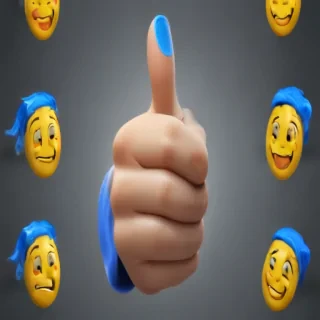 blue thumbs up emoji