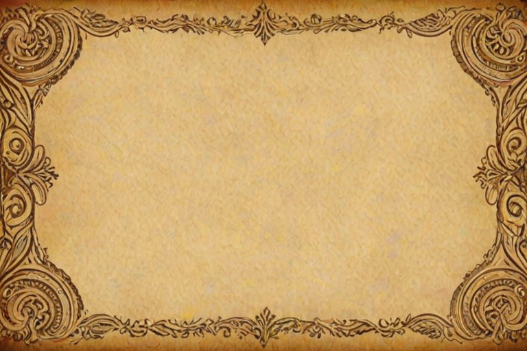 create a textured parchment background with ornate decorative borders in a vintage style