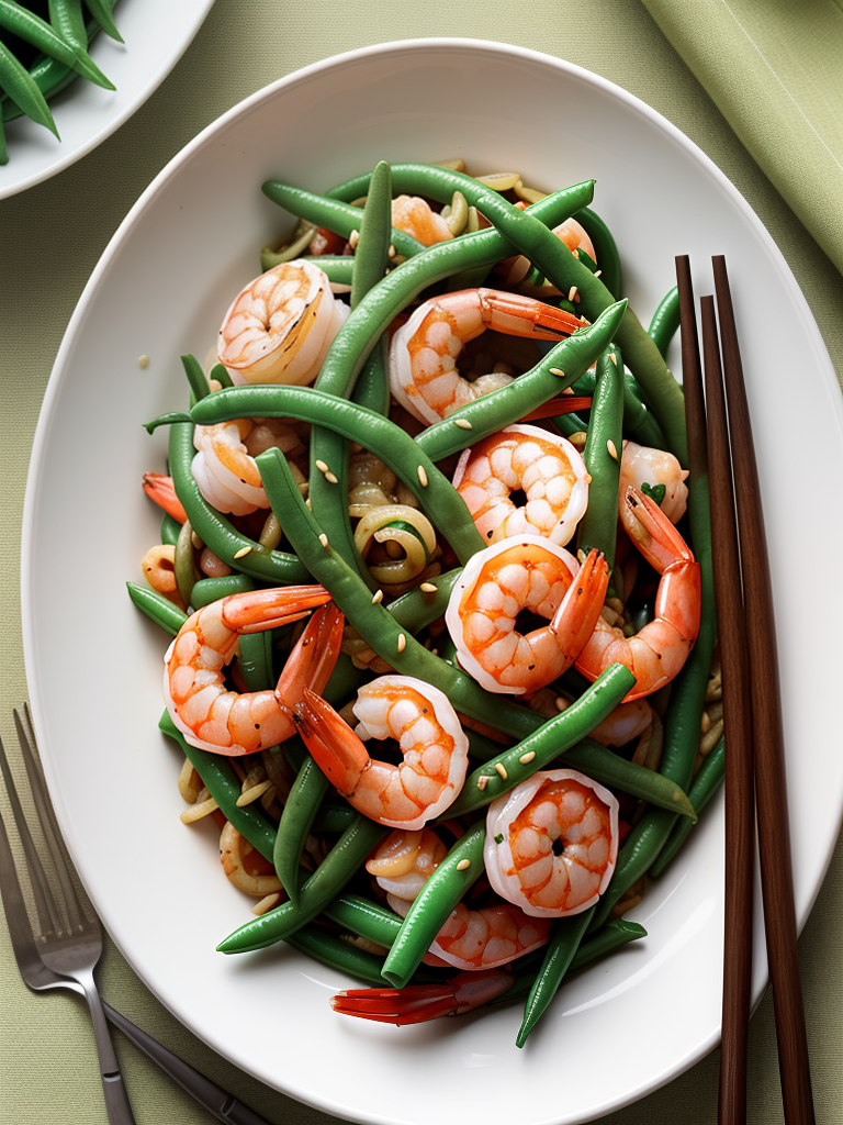 shrimp and green bean stir fry