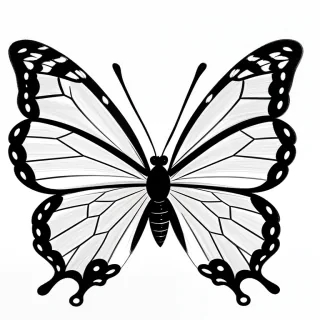 butterfly drawing outline