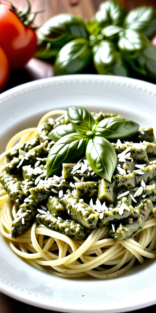 recipe for pesto sauce without pine nuts