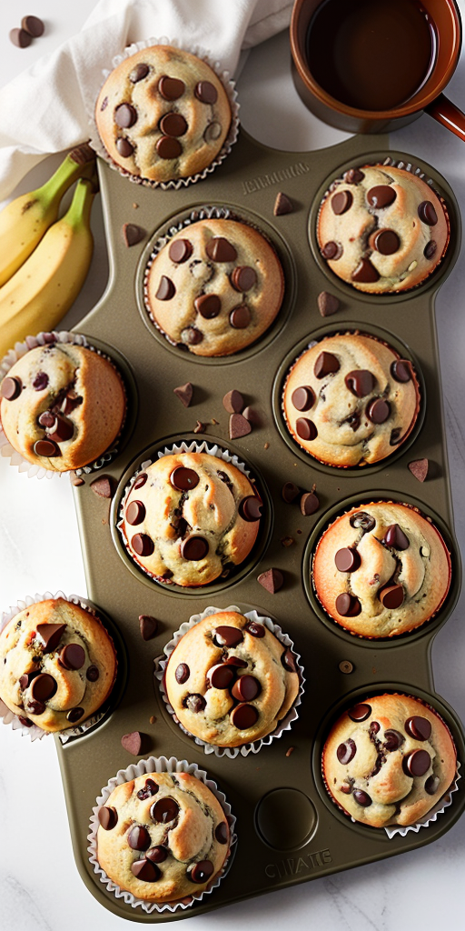 gf banana choc chip muffins