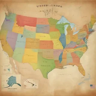 map of united states of america