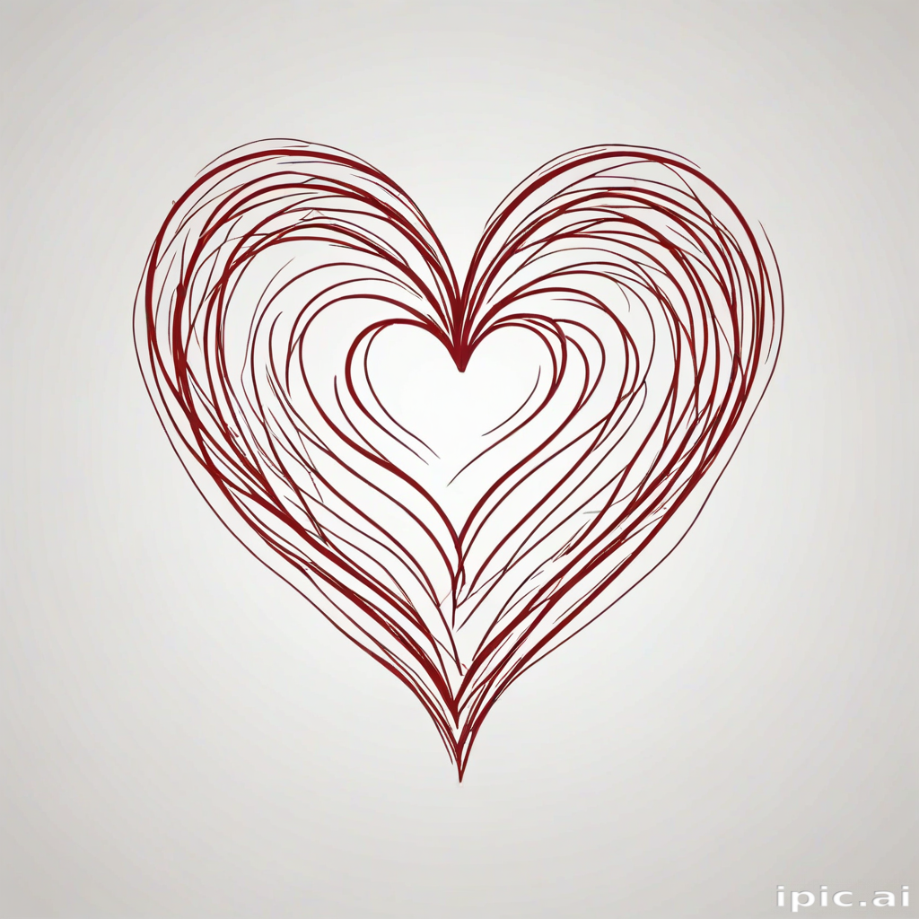 outline heart png
