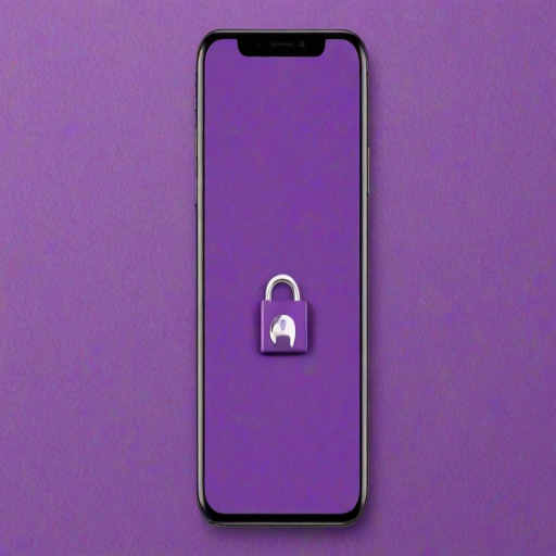 purple lock screen