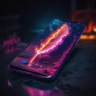 4k neon phone wallpaper