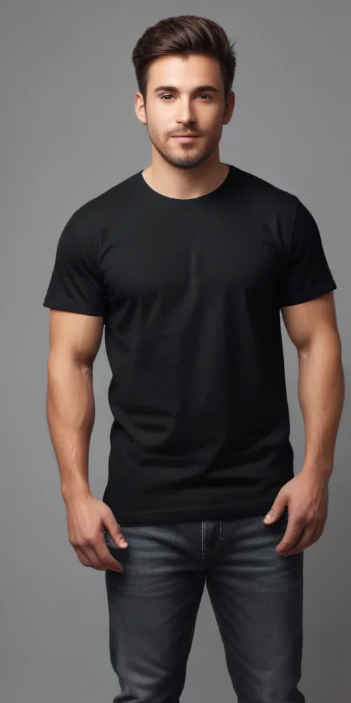 high resolution black t shirt template