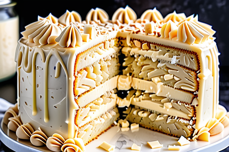 white german chocolate cake with cream cheese filling
