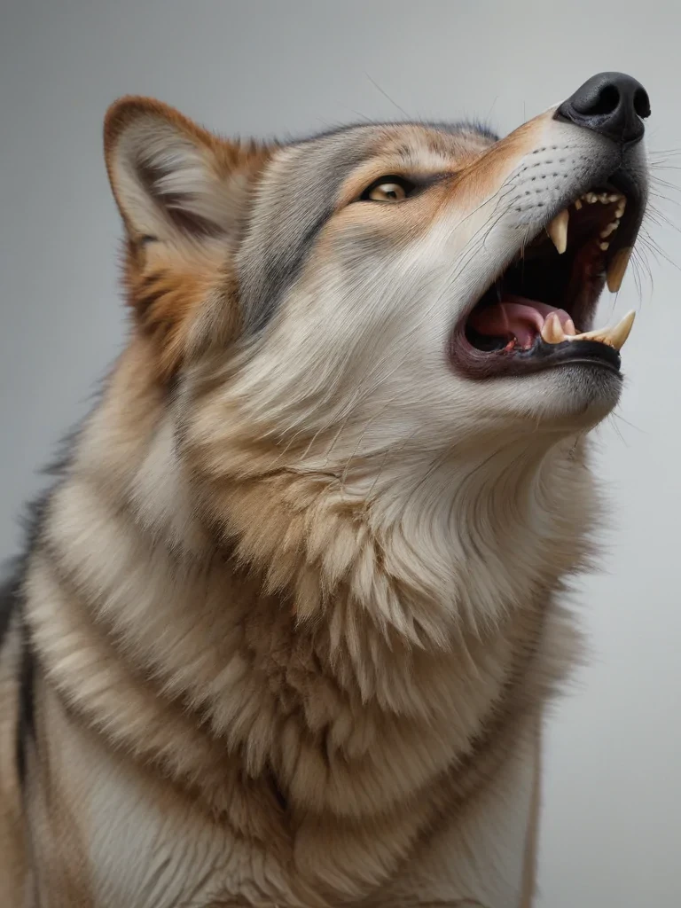 wolf howling png