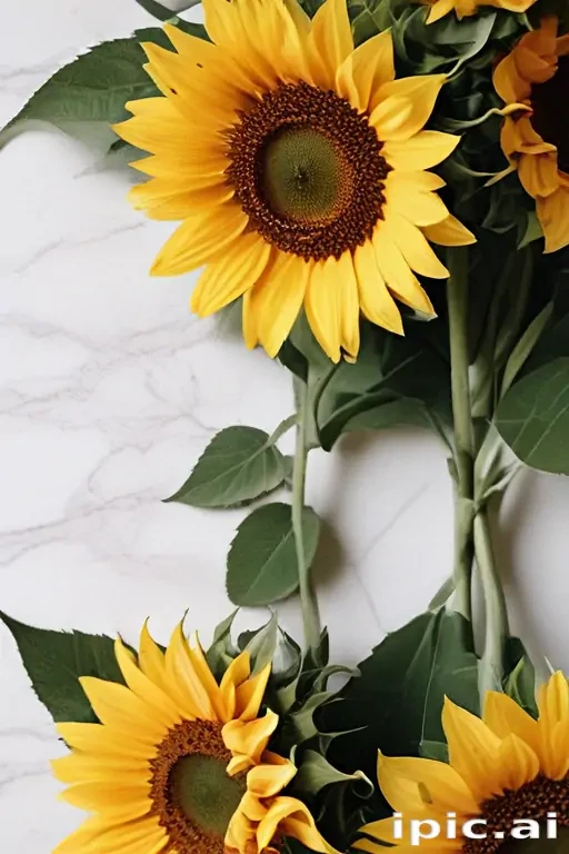 aesthetic sunflower background