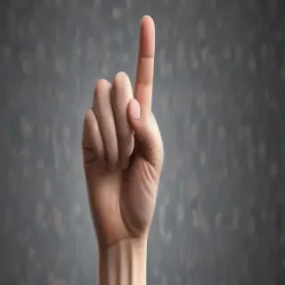 middle finger background