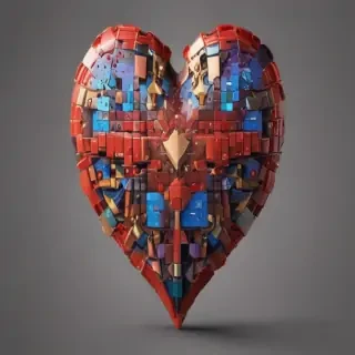 pixelated heart png