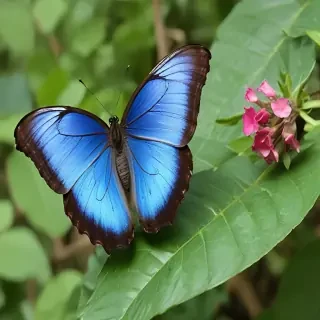 blue morpho butterfly