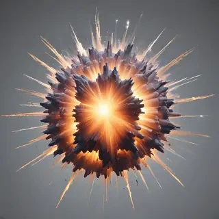 transparent explosion