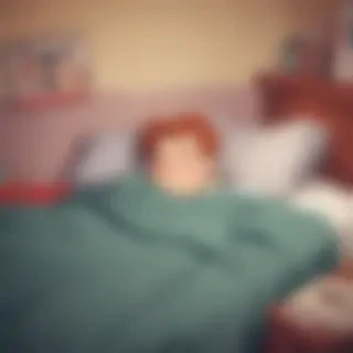 sleeping in cartoons