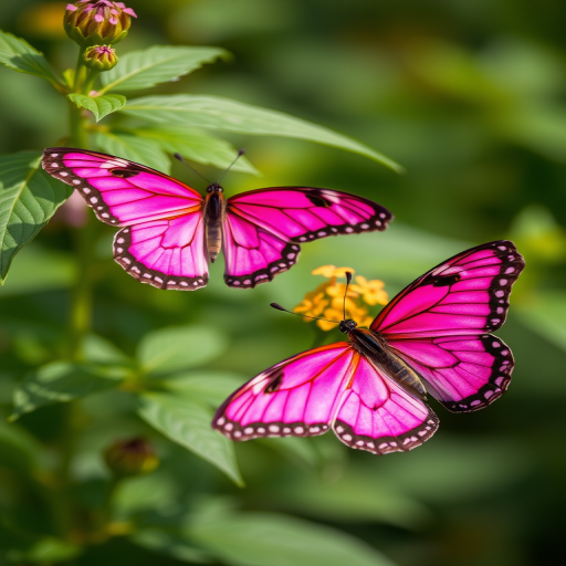 images of pink butterflies