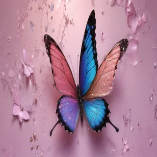 glitter butterfly wallpaper