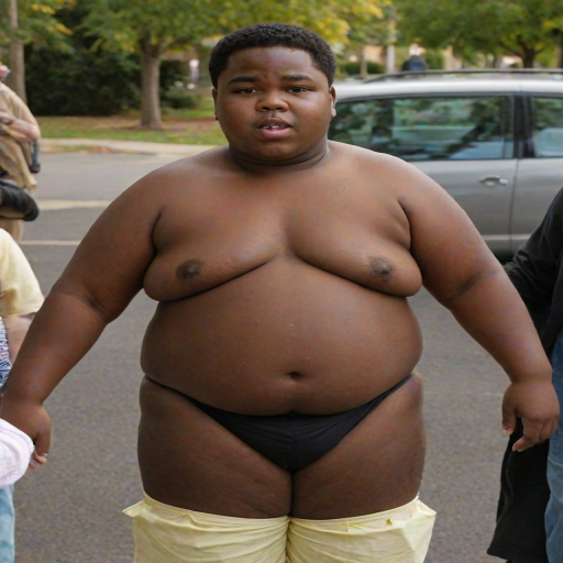 fat black kid