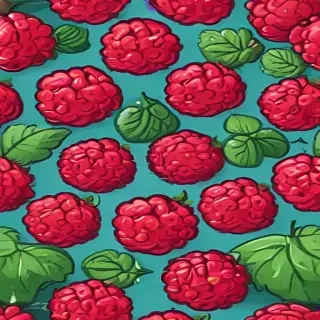 cartoon raspberry