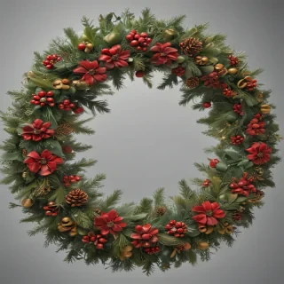 christmas wreath transparent