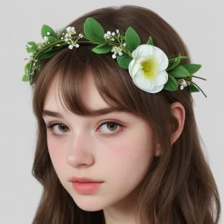 transparent flower crown