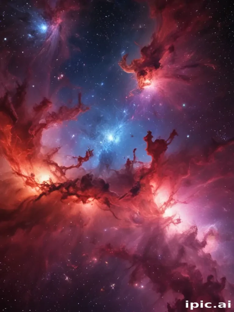 galaxy red wallpaper