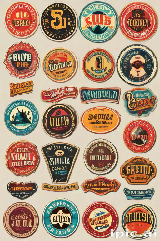 vintage stickers png