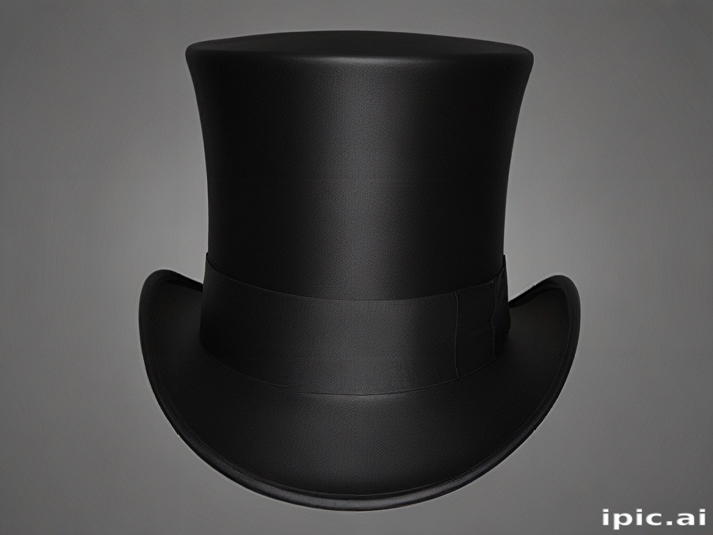 Classic Black Top Hat Perfect for Formal Occasions and Celebrations