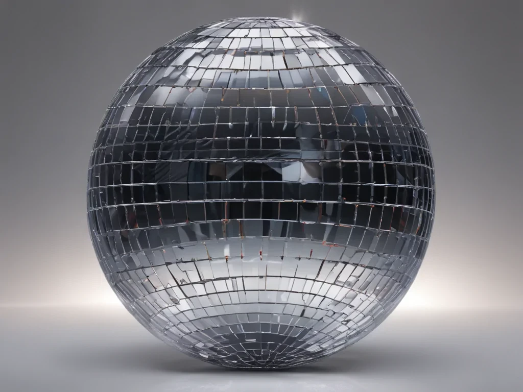 transparent disco ball