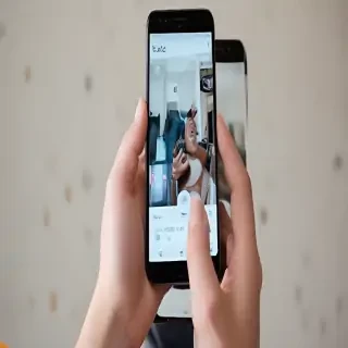 person holding phone