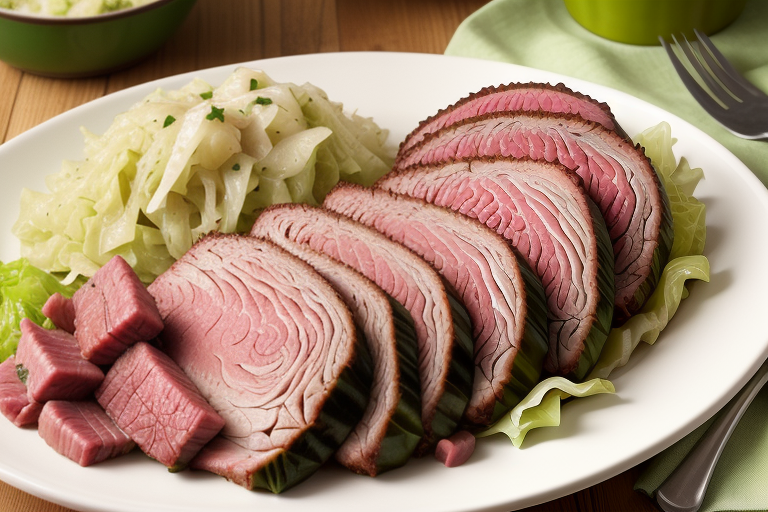 cabbage and corned beef jamaican