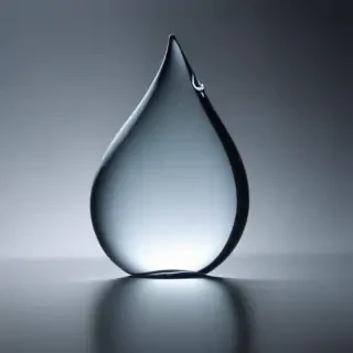 transparent water drop