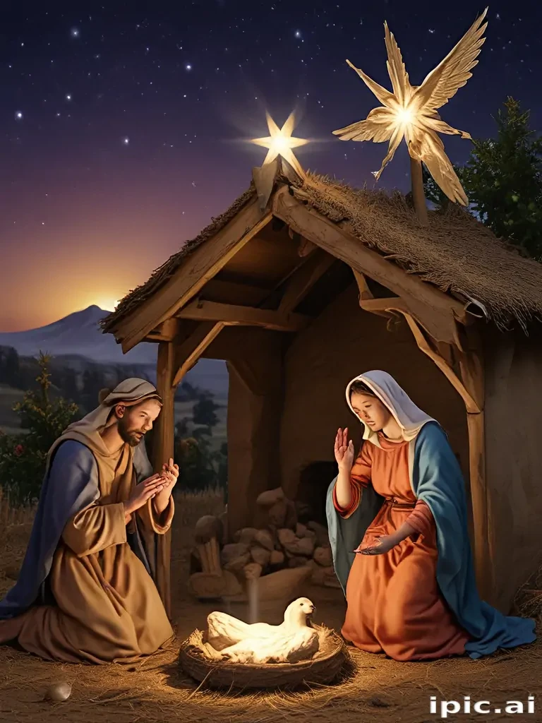 merry christmas nativity images free