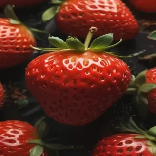 strawberry background aesthetic