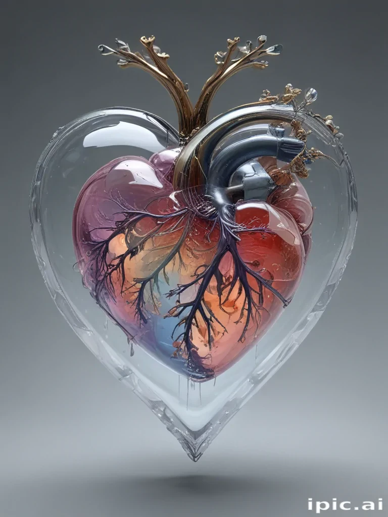 aesthetic transparent heart