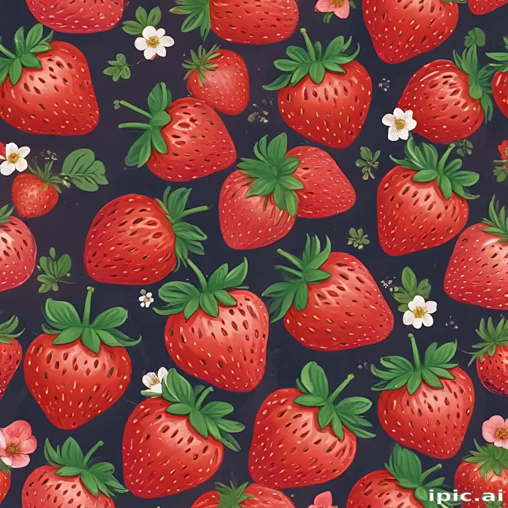 cute strawberry background