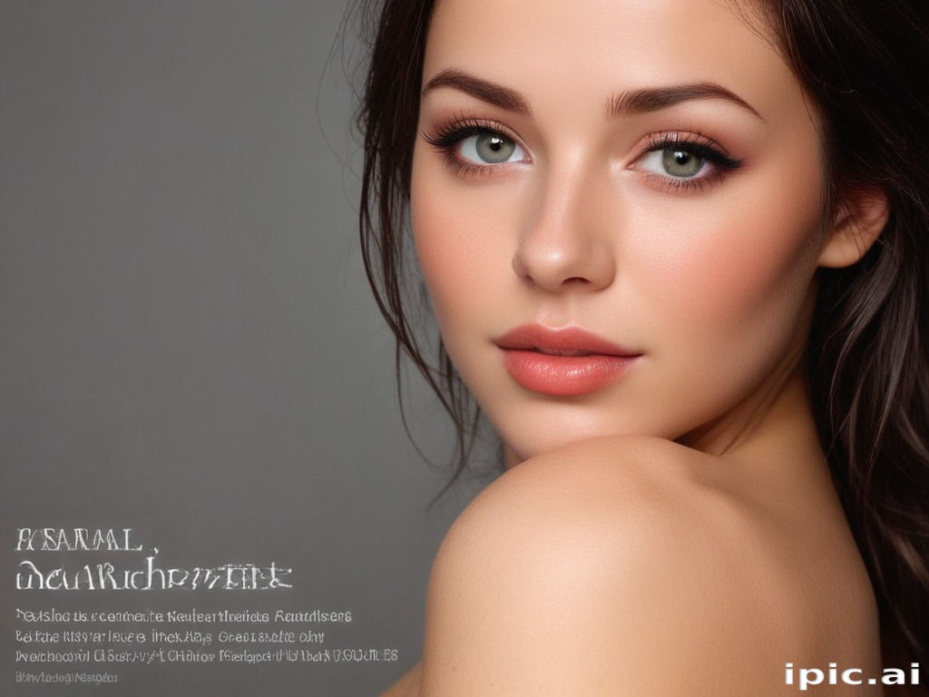 Captivating Portrait of a Young Woman with Striking Green Eyes