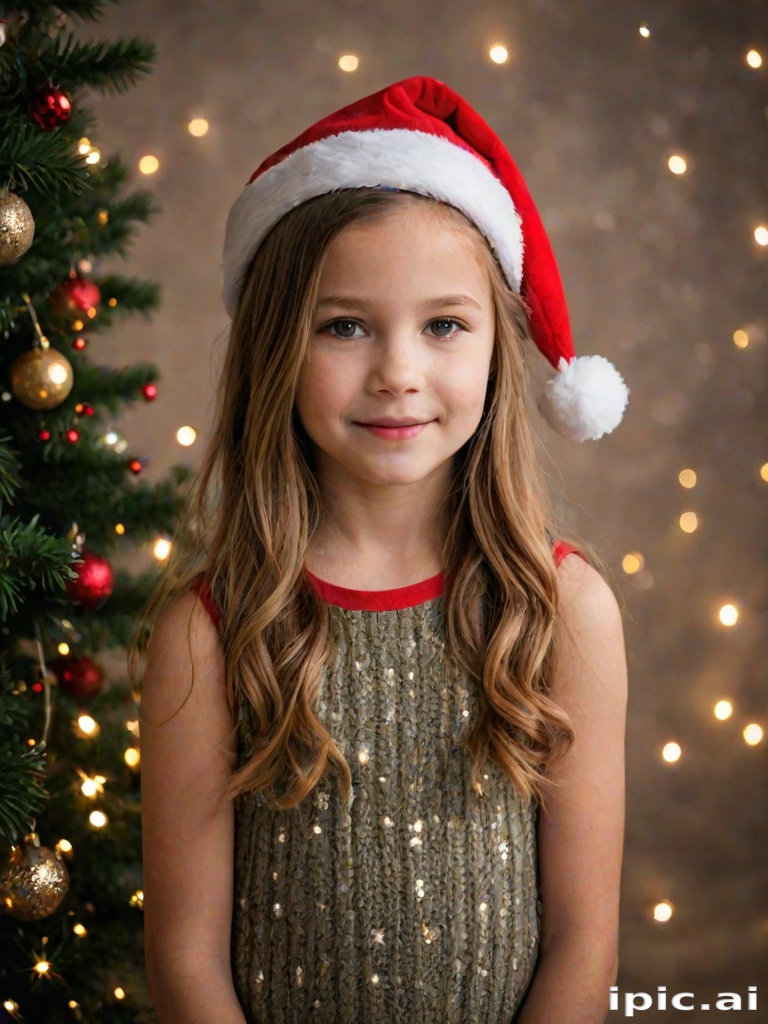 christmas background portrait