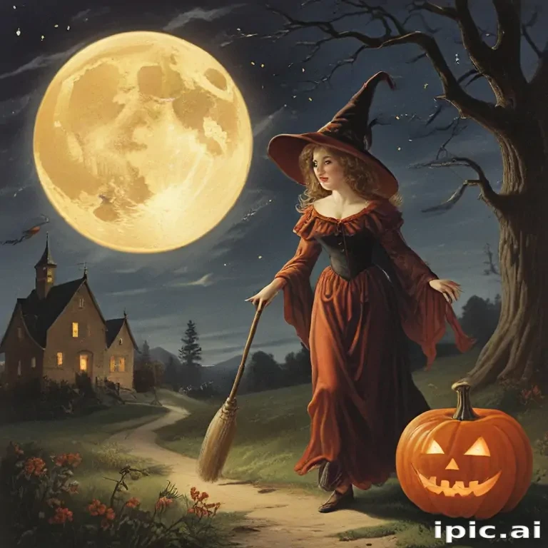 public domain vintage halloween art